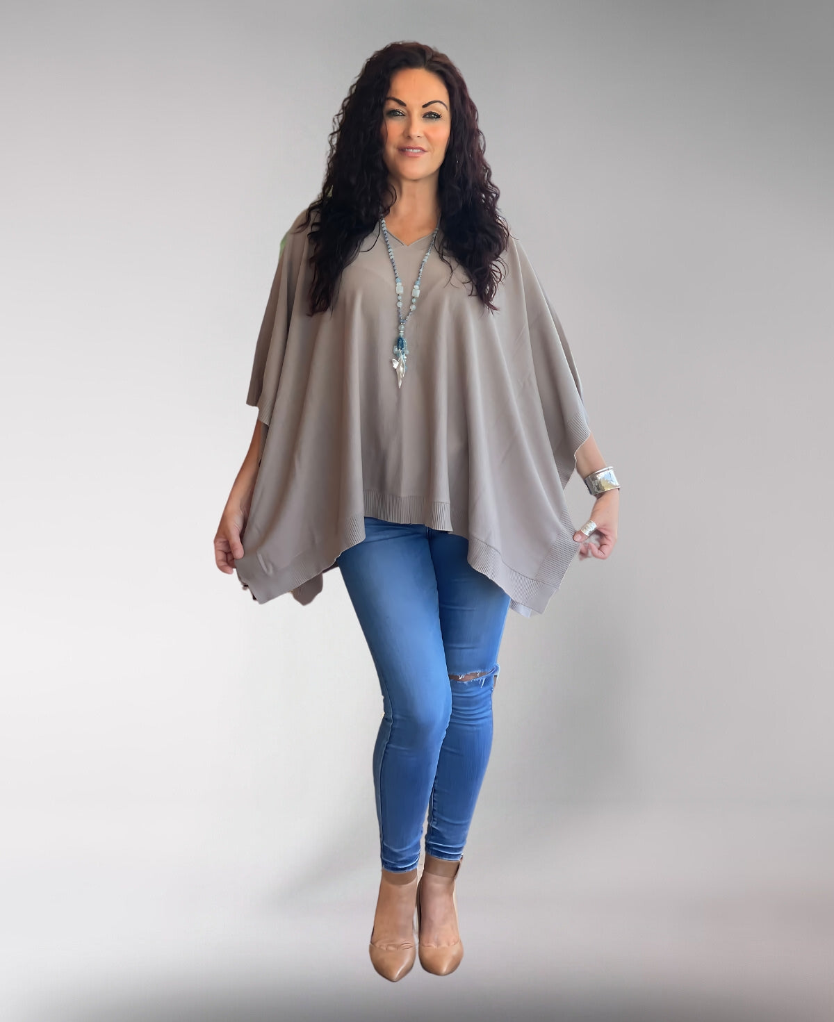 Serene Knit Poncho