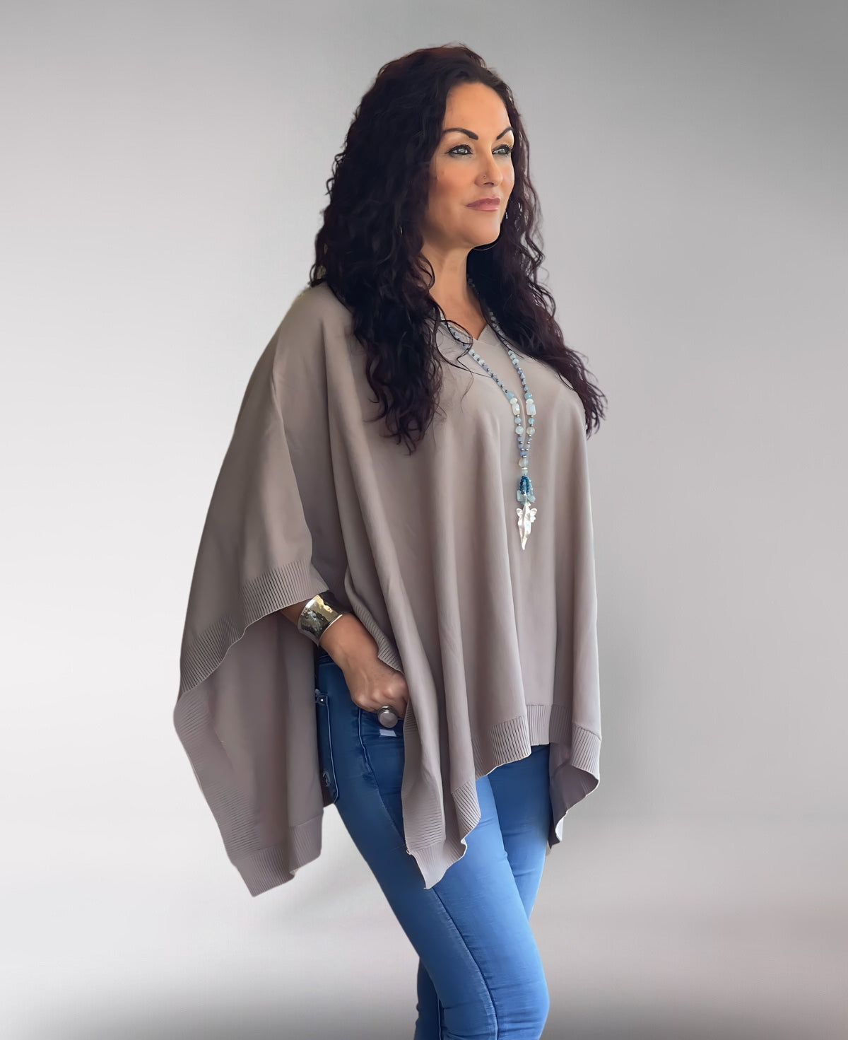 Serene Knit Poncho