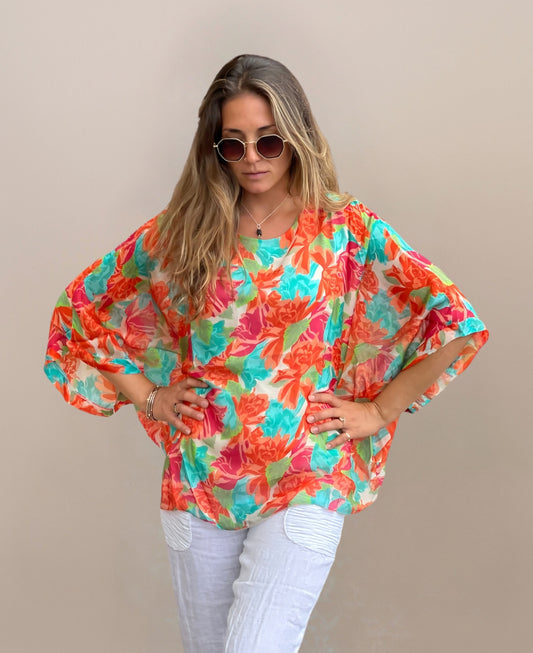 Roses Silk Top