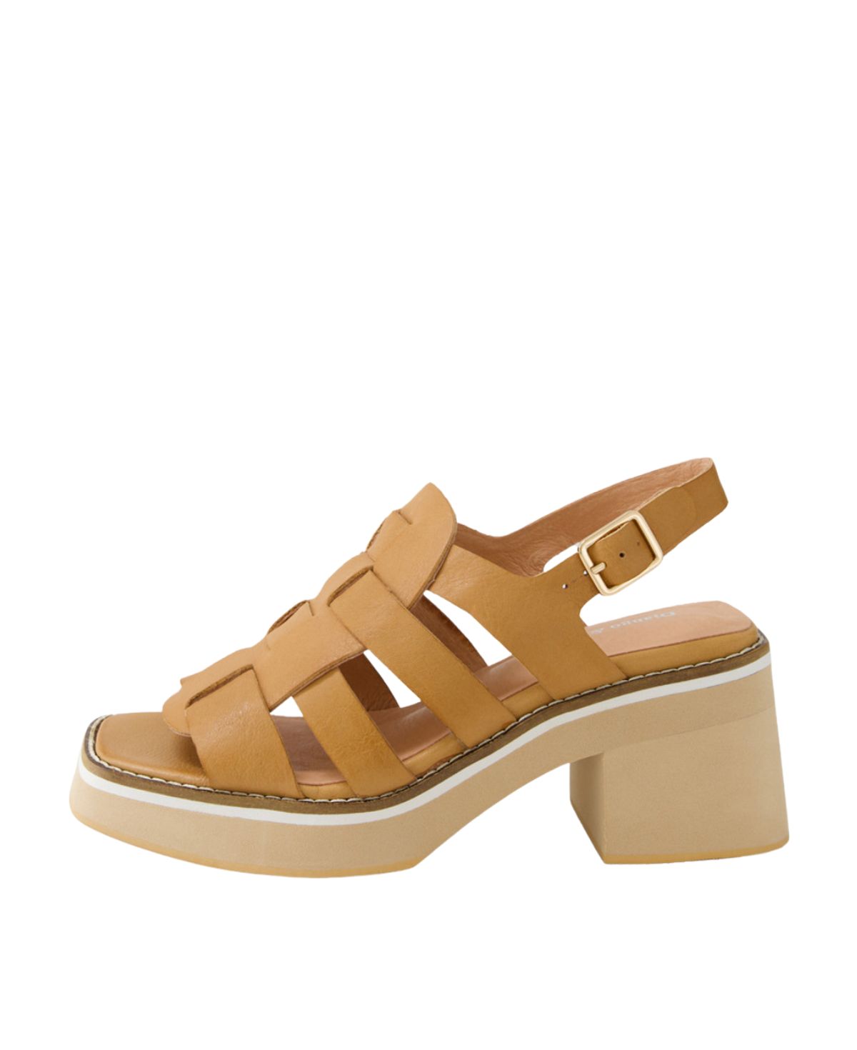 Jebber Tan Leather Sandals